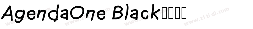 AgendaOne Black字体转换